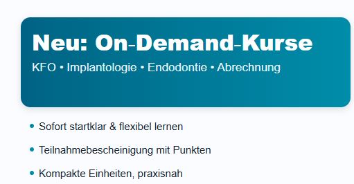 Hinweis neue On-Demand-Kurse ZFZ